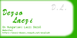 dezso laczi business card